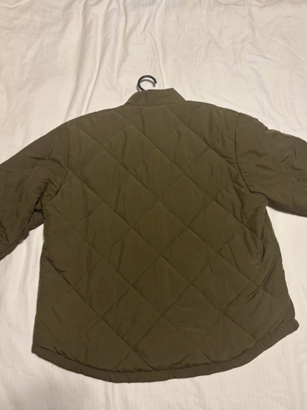 Quilted olive green women’s jacket - Picture 2 of 5